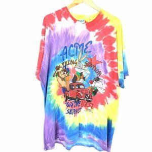 Warner Brothers Freeze Mens T-Shirt Vintage Tie Dy